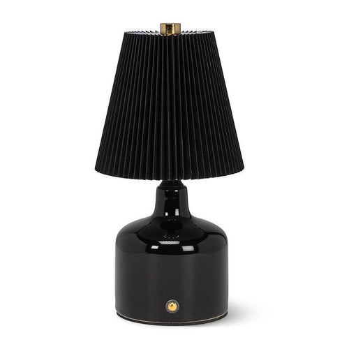 Small LED Lamp with Pleated Shade